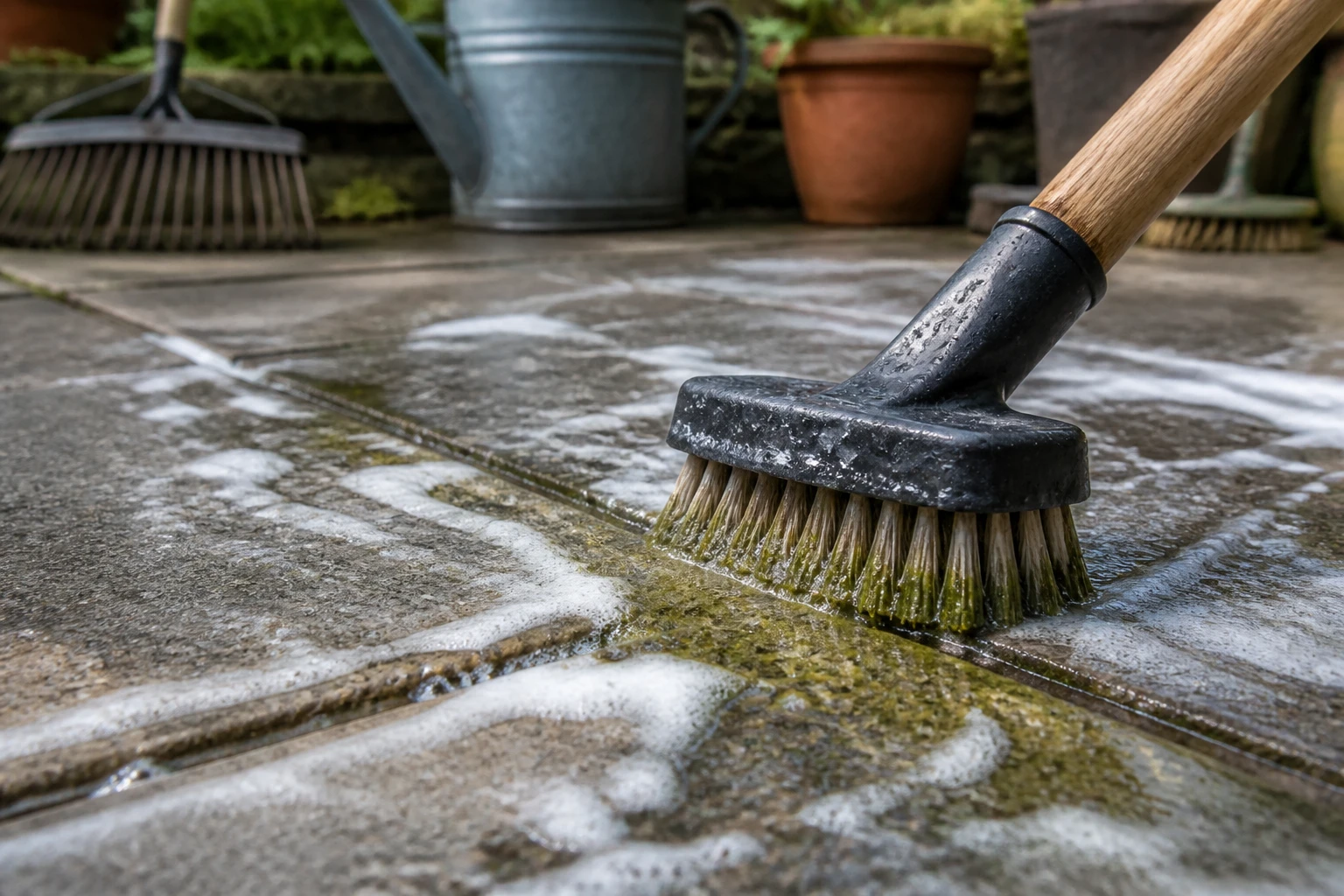 Astuce grand-mère pour nettoyer la terrasse : ce qui marche vraiment